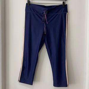 The Upside navy crop leggings